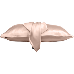 Fata de perna matase infuzata cu acid hialuronic soft pink 22 momme