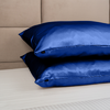 Silkd Fata de perna matase albastru royal 19 momme - Personalizata 70x65