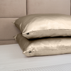 Silkd Fata de perna matase bej 22 momme - Personalizata 68x80