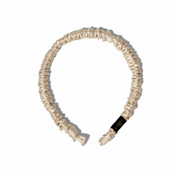 Bentita de par matase fashion bej