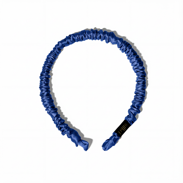 Silkd Bentita de par matase fashion albastru royal