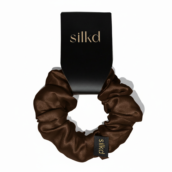 Silkd Elastic de par matase maro M