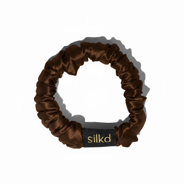 Silkd Elastic de par matase maro S