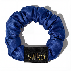 Elastic de par matase mini albastru royal