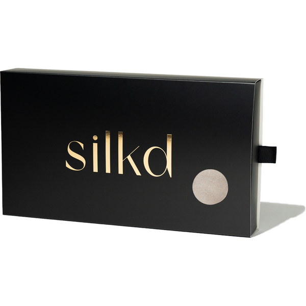 Silkd Masca de dormit blackout matase bej