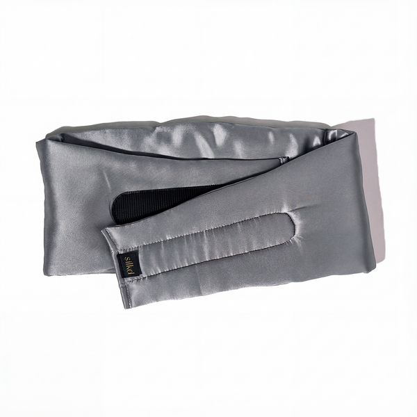 Silkd Masca de dormit blackout matase gri