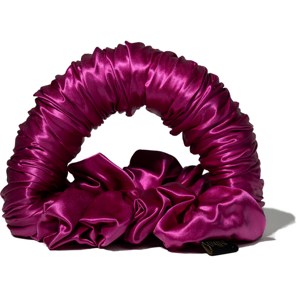 Silkd Ondulator fara caldura matase tip elastic de par roz fucsia