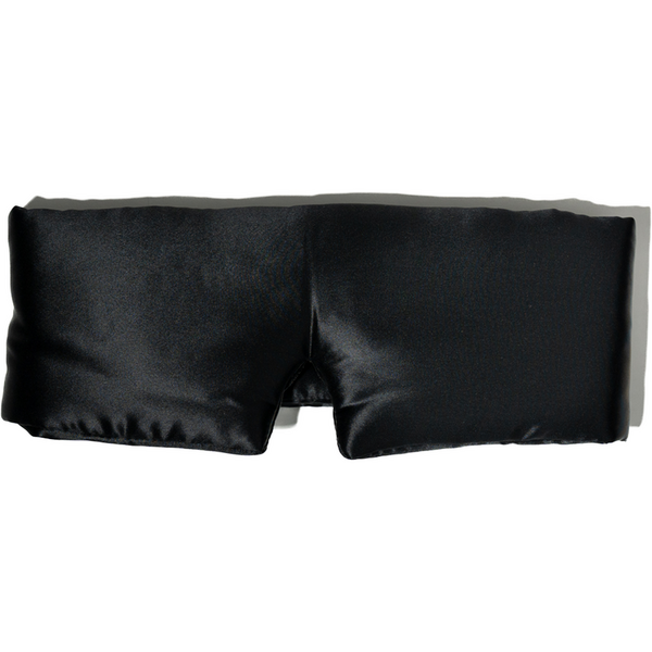 Silkd Masca de dormit blackout 3D matase neagra