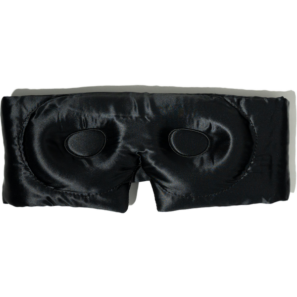 Silkd Masca de dormit blackout 3D matase neagra