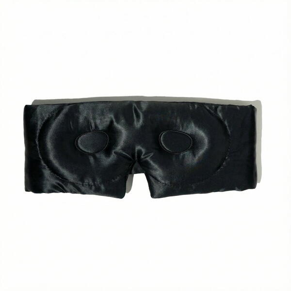 Silkd Masca de dormit blackout 3D matase neagra