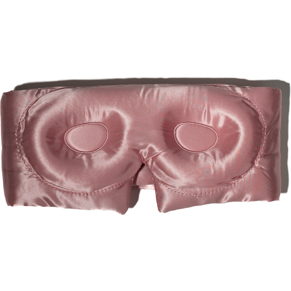 Silkd Masca de dormit blackout 3D matase roz somon