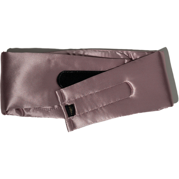 Silkd Masca de dormit blackout 3D matase roz pudra