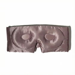 Masca de dormit blackout 3D matase roz pudra