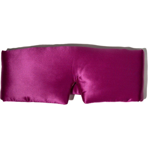 Silkd Masca de dormit blackout 3D matase roz fucsia