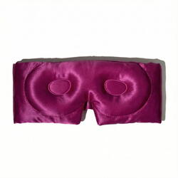 Masca de dormit blackout 3D matase roz fucsia