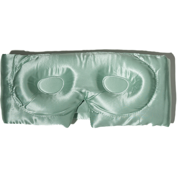 Silkd Masca de dormit blackout 3D matase verde menta