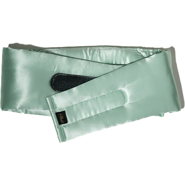 Silkd Masca de dormit blackout 3D matase verde menta