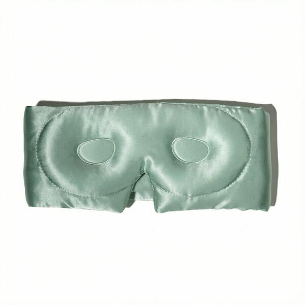 Silkd Masca de dormit blackout 3D matase verde menta