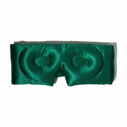 Masca de dormit blackout 3D matase verde smarald