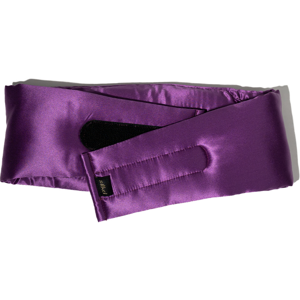 Silkd Masca de dormit blackout 3D matase mov