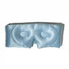 Masca de dormit blackout 3D matase baby blue