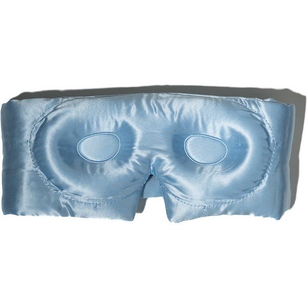 Silkd Masca de dormit blackout 3D matase baby blue