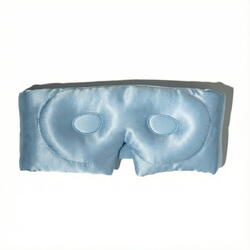 Masca de dormit blackout 3D matase baby blue