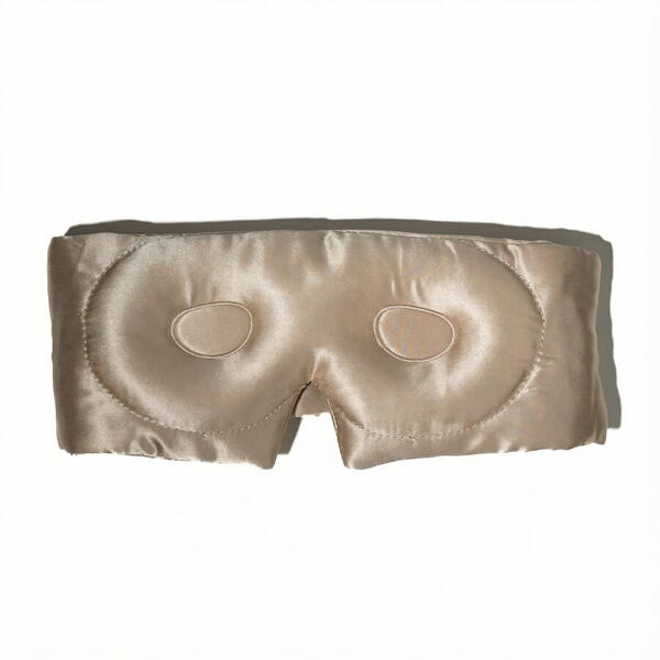 Silkd Masca de dormit blackout 3D matase bej