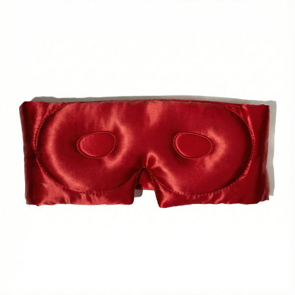 Silkd Masca de dormit blackout 3D matase rosie