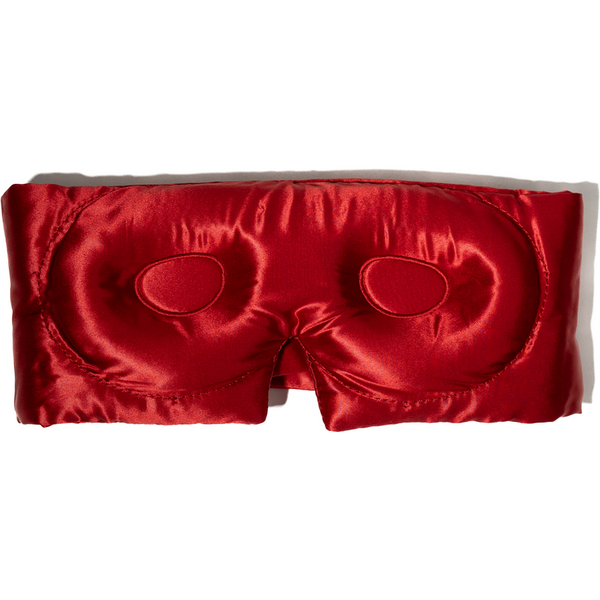 Silkd Masca de dormit blackout 3D matase rosu