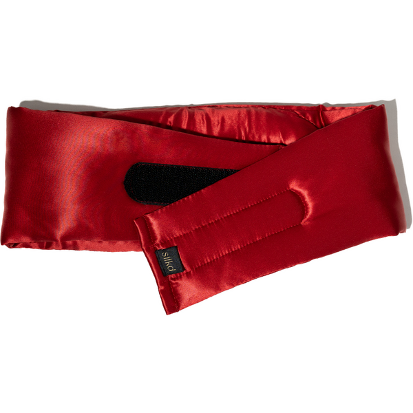 Silkd Masca de dormit blackout 3D matase rosu