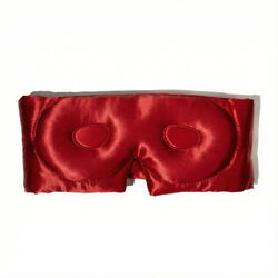 Masca de dormit blackout 3D matase rosie